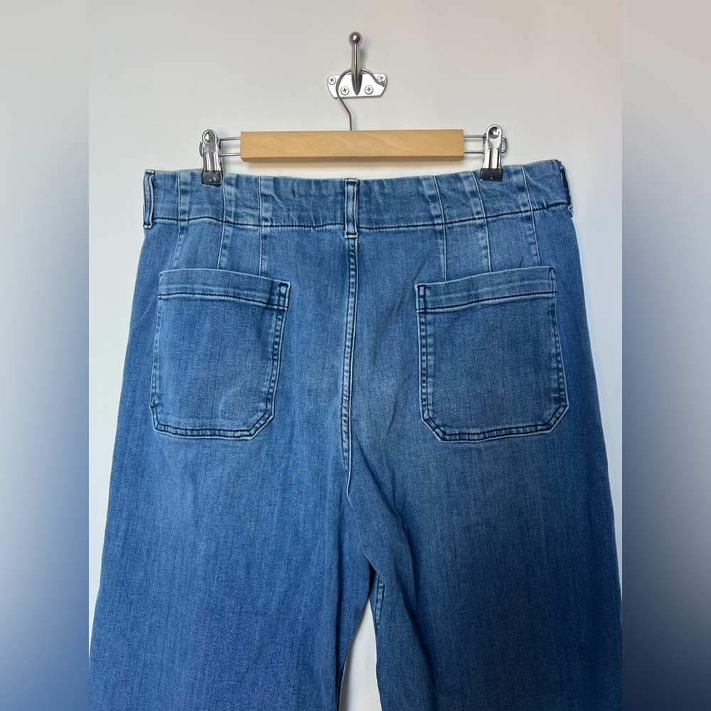 Maeve The Colette Crop High-Rise‎ Wide-Leg Jeans Approx Size 34 - Picture 7 of 16